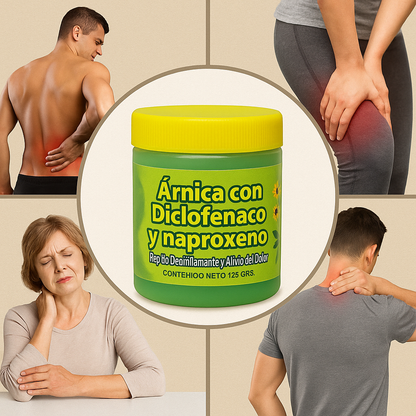 Arnica con Diclofenaco y Naproxeno 125gr